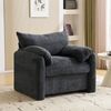 KLAM HOME Sessel Modernes Design Chenille-Stoff Relaxsessel mit dicken Kissen Armlehne, Einzelsofa,übergroßer Sessel geeignet für Wohnzimmer und Schlafzimmer Bild 3