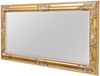 Wandspiegel BESSA gold antik 100x50cm barock Design Spiegel pompös Holzrahmen Bild 3
