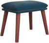 vidaXL Fußhocker Blau 45 x 29,5 x 39 cm Samt [341478] Bild 2