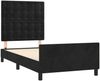 vidaXL Bettgestell mit Kopfteil Samt Schwarz 100x200 cm Bild 4