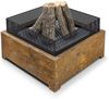 Fireplace Feuerschale Schwarz-Corten – Feuerstelle 55 × 55 × 37 cm, 16 kg Bild 5