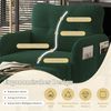LVHOM Sessel mit Seitentaschen, Relaxsessel Cordstoff, Polstersessel Lehnstuhl Wohnzimmersessel mit Metallbeine, Grün Bild 4
