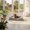 belviona Hundebett orthopädisch & wasserabweisend, Leinenimitat & Flanell, gelenkschonend mit Memoryfoam Bild 2