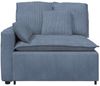 vidaXL Modulares Sofa Endmodul mit Armlehne Kissen Blau 100 cm 4104410 Bild 3