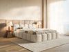 Selsey 'Cloudy Low' Polsterbett 200x200 mit Bettkasten und Metallrahmen-Lattenrost, hellbeige Bouclé Bild 3