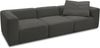 DOMO. collection Sofa 800013, 3-Sitzer Garnitur, rechteckig, gepolsterte Rückenlehne, Modul-Element, 3er Couch, Polsterganitur, 301 x 108 x 69 (BxTxH), grau Bild 2