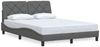 vidaXL Bettgestell ohne Matratze Dunkelgrau 120x200 cm Stoff 3310588 Bild 3