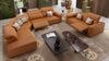 Sofanella Sofalandschaft LENOLA Ledercouch Echtleder Big Sofa in Gelb M: 322 Breite x 109 Tiefe Bild 3
