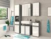 welltime Unterschrank Lucca, Breite 35cm, 1 Tür (Türanschlag wechselbar), 1 Schubkasten MDF Front, Badmöbel, Badschrank, Schrank, Bad, Badezimmer Bild 4