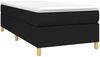 vidaXL Boxspringbett mit Matratze Schwarz 100x200 cm Stoff 3144500 Bild 3