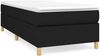 vidaXL Boxspringbett mit Matratze Schwarz 100x200 cm Stoff 3144500 Bild 2
