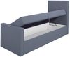 A&J MöbelLand GmbH Boxspringbett Einzelbett FUNI mit Bettkasten, Topper und gepolstertem Kopfteil. (Boxspringbett mit Bettkasten und gepolstertem Kopfteil. Inclusive Topper !, TOP ANGEBOT), Länge 216 cm Höhe 106 cm Bild 4