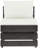 vidaXL Modulares Mittelsofa mit Kissen Grau Imprägniertes Holz 3068122 Bild 3