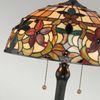 Tischleuchte, Tiffany-Glas, Metall, Bronze, H 58,4 cm Bild 3