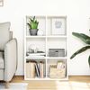 vidaXL Raumteiler-Bücherregal Weiß 69,5x29x103,5 cm Holzwerkstoff 858012 Bild 3