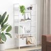 Bücherregal | Standregal 4 Regalböden Weiß 60x27,6x124,5 cm Holzwerkstoff Bild 3
