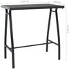 vidaXL 5-tlg. Gartenbar-Set Schwarz und Grau 3073577 Bild 5