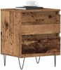 vidaXL Nachttisch 2 pcs Altholz 40 x 35 x 50 cm Holzwerkstoff 863483 Bild 3