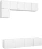 vidaXL 5-tlg. TV-Schrank-Set Weiß Holzwerkstoff 3078693 Bild 2