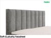 MEBLINI King Boxspringbett VARANO 160x200 cm mit Bettkasten – H3/Grau Samt Polsterbett - Gepolstert Doppelbett mit Matratze und Topper - Polsterbett mit Stauraum - Bett mit Kopfteil – Stauraumbett Bild 5