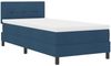 vidaXL Boxspringbett mit Kopfteil Blau 90 x 200 cm Stoff 3338663 Bild 4