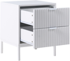 Nachttisch mit 2 Schubladen ADELAIDE Weiß Bild 4