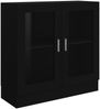 vidaXL Vitrinenschrank Schwarz 82,5x30,5x80 cm Holzwerkstoff 802742 Bild 2
