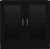 vidaXL Vitrinenschrank Schwarz 82,5x30,5x80 cm Holzwerkstoff 802742 Bild 5