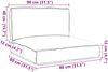 vidaXL Palettenkissenset 2 pcs Grau Oxford-Stoff 3329070 Bild 3