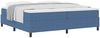 vidaXL Boxspringbett Blau und Weiß 200 x 200 cm Cordstoff 3337485 Bild 3