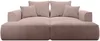Vente-unique - PINETA Sofa Samt Puderrosa - B 180 cm x H 67 cm x L 230 cm Bild 2