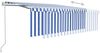 vidaXL Markise Automatisch mit Rollo LED Windsensor 4x3 m Blau & Weiß 3069311 Bild 4