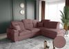 Ecksofa Schlafsofa Sofa FREJA Stoff Brooklyn Altrosa Ottomane Rechts Bild 2