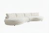 KAWOLA Big Sofa PADANA Stoff weiß 86 x 166 x 410 cm Bild 3