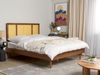Bett mit Lattenrost AURAY 160 x 200 cm Rattan Heller Holzfarbton Bild 3