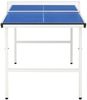 vidaXL Tischtennisplatte mit Netz 5 Fuß, blau, 76 x 152 × 66 cm Bild 3