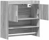 vidaXL Wandregal Wandhalterung Grau Sonoma 80 x 36 x 80 cm 8011384 Bild 3