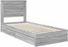 vidaXL Aufbewahrungsbett Graues Sonoma 75 x 190 cm Holzwerkstoff 3410283 Bild 4
