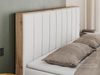 Boxspringbett, Schlafzimmerbett, Bettkasten - BELLISSIMO - 180 x 200 cm - Weiß Kunstleder - H4 Bild 2