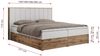 Boxspringbett, Schlafzimmerbett, Bettkasten - BELLISSIMO - 180 x 200 cm - Weiß Kunstleder - H4 Bild 5