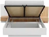 Vente-unique - FRANCOLI Bett Holz, Platte BeigeWeiß - B 218,2 cm x H 102 cm x L 264,4 cm Bild 4