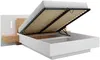 Vente-unique - FRANCOLI Bett Holz, Platte BeigeWeiß - B 218,2 cm x H 102 cm x L 264,4 cm Bild 3