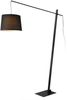 lux. pro 'Nesna' Stehlampe, Schwarz, 185 x 24 x 35 cm Bild 2