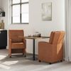 vidaXL Esszimmerstühle mit Rollen 2 pcs Braun 57 x 67 x 95 cm 42017840 Bild 3