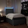 vidaXL Boxspringbett mit Matratze Dunkelgrau 120x200 cm Stoff 3294317 Bild 4