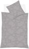 Fleuresse Lech Edelflanell Bettwäsche 155x220 Blumen silbergrau 604109-1 Bild 2