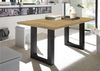 Esstisch ausziehbar Eila 7 160 x 90 x 75 Esszimmertisch Schwarzstahl/Asteiche 13364-160 Bild 2