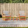 vidaXL 3-tlg. Garten-Lounge-Set Wachsbraun Massivholz Kiefer 844663 Bild 3