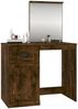 vidaXL Schminktisch mit Spiegel Räuchereiche 90x50x132,5 cm 816765 Bild 4