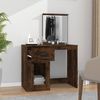 vidaXL Schminktisch mit Spiegel Räuchereiche 90x50x132,5 cm 816765 Bild 3